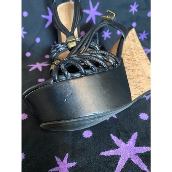 Slingback wedge sandals - Picture 6 of 7